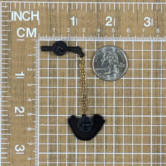 Ramen Noodle Bowl and Chopsticks 2pc Enamel Pin Set Chain Fun Food - Picture 4 of 4